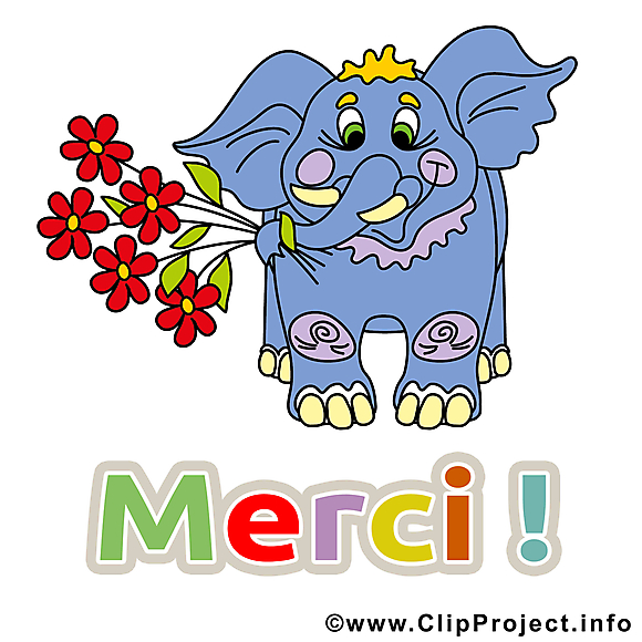 Éléphant clipart - Merci dessins gratuits