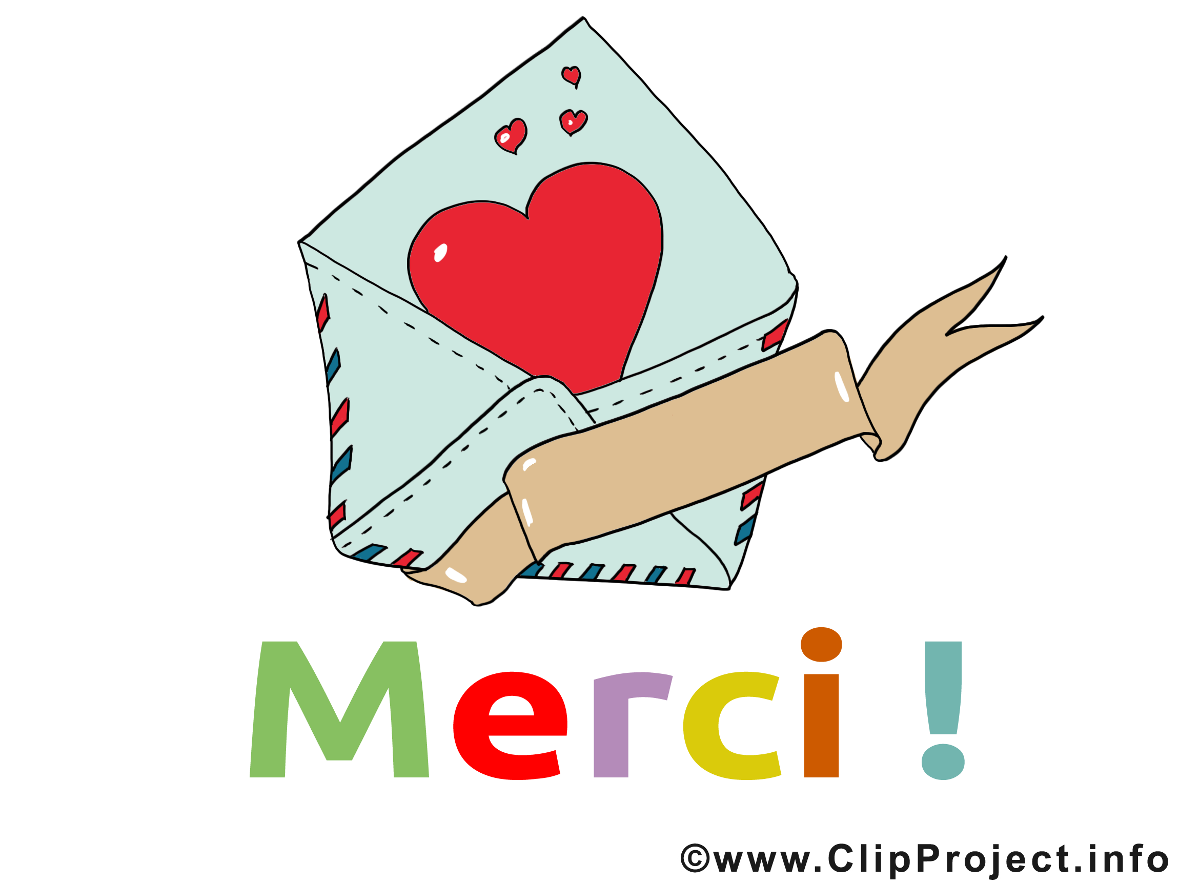 Enveloppe dessins gratuits - Merci clipart