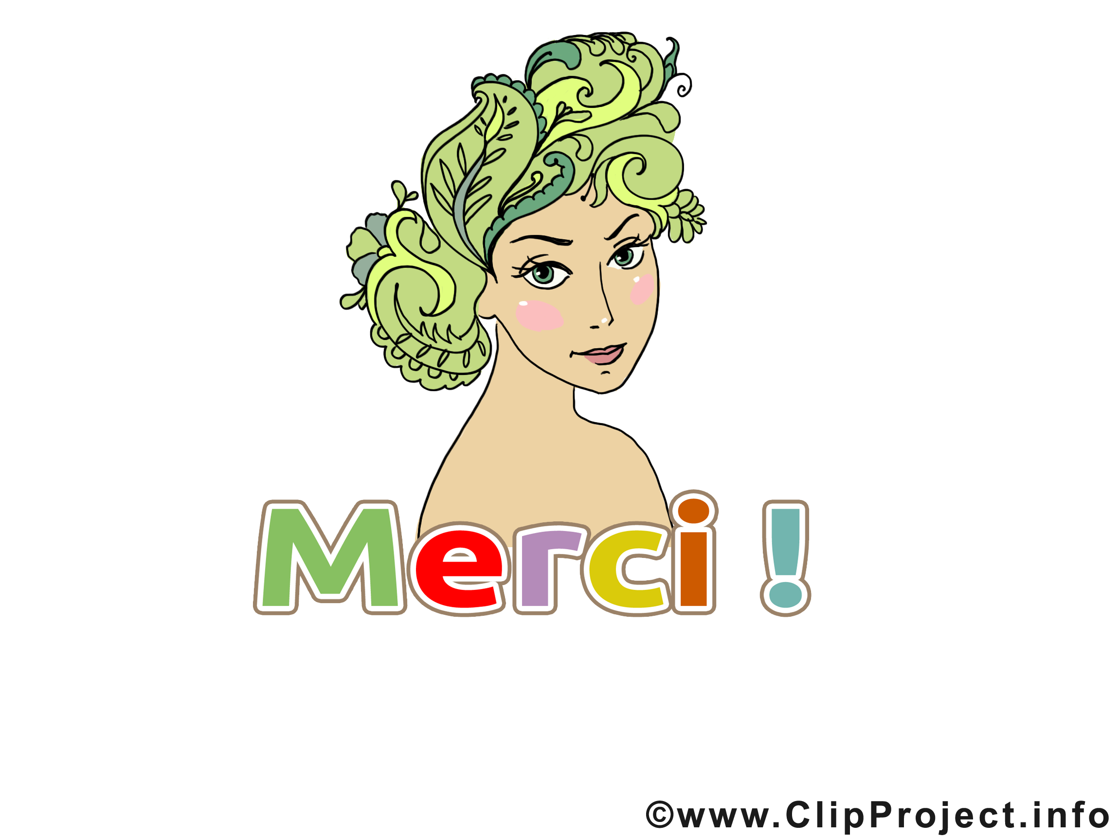 Femme clip arts gratuits - Merci illustrations