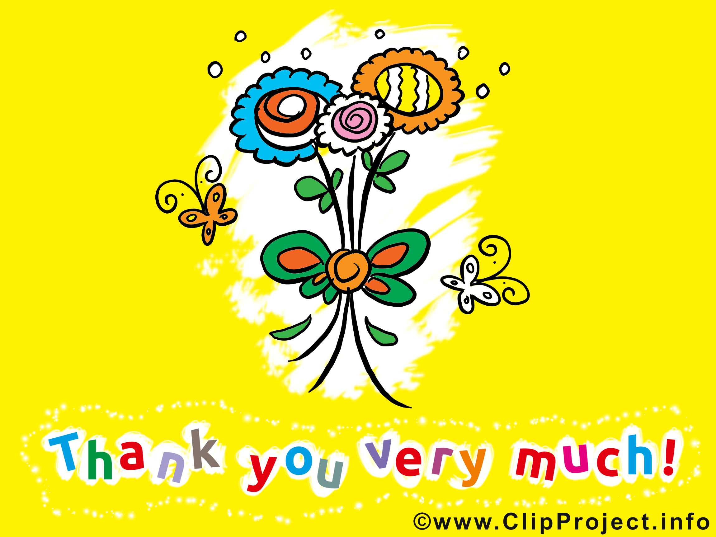 Fleur images - Merci clip art gratuit