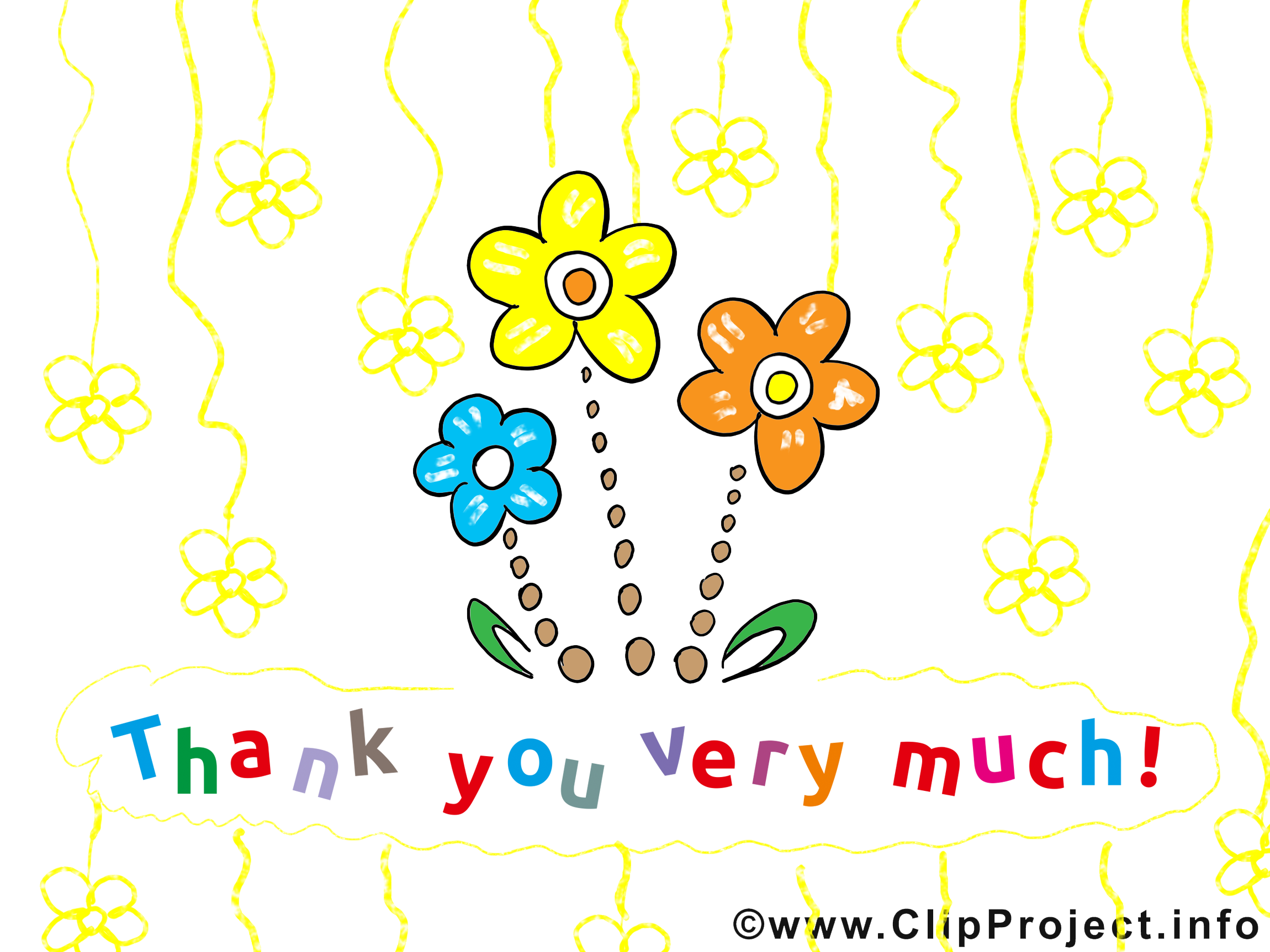 Fleurs clip art gratuit – Merci images