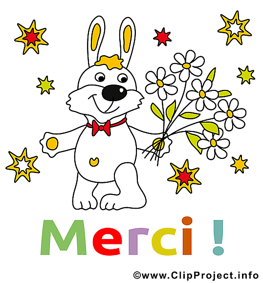 Lapin merci image à télécharger gratuite