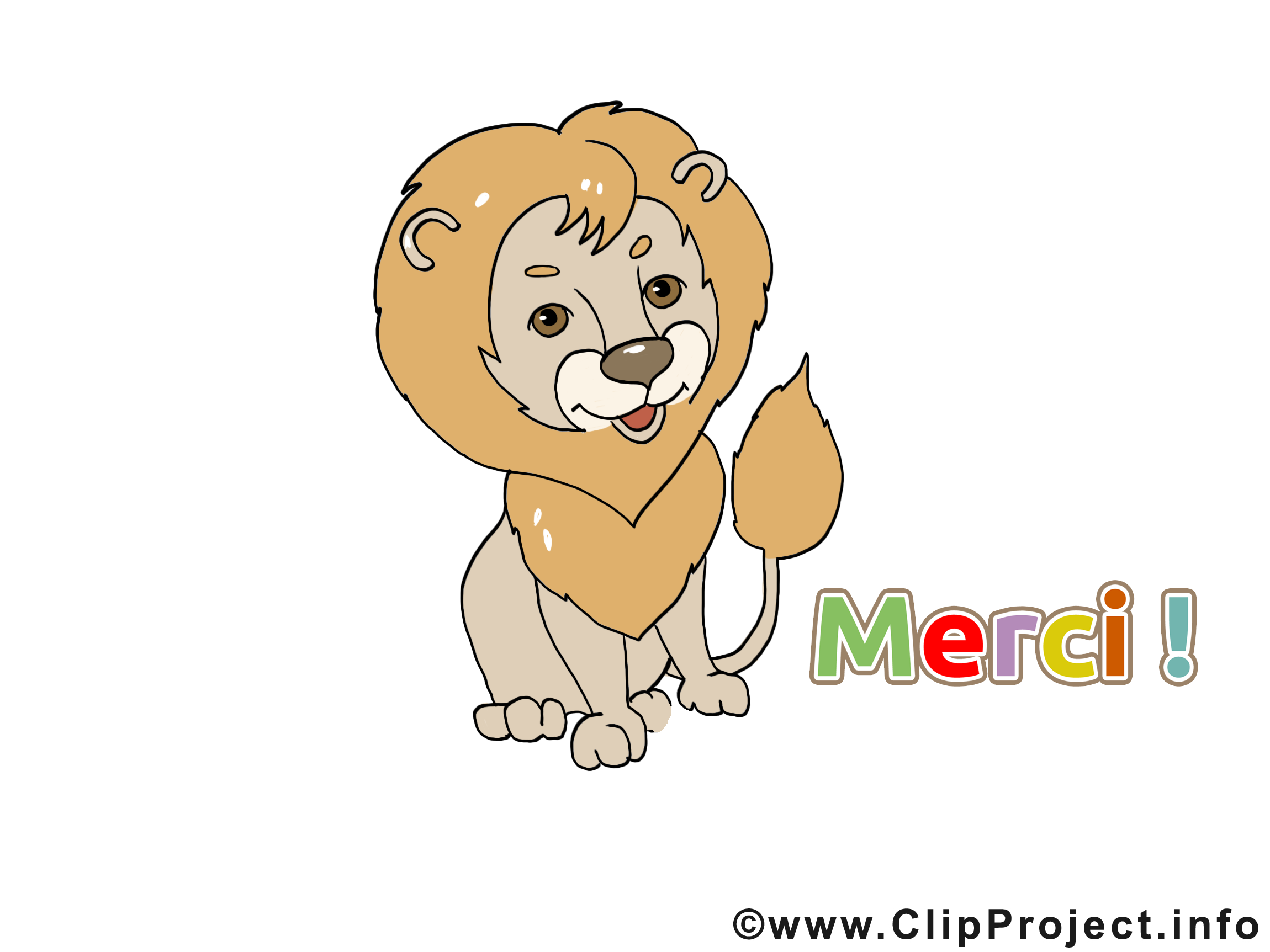 Lion merci image à télécharger gratuite