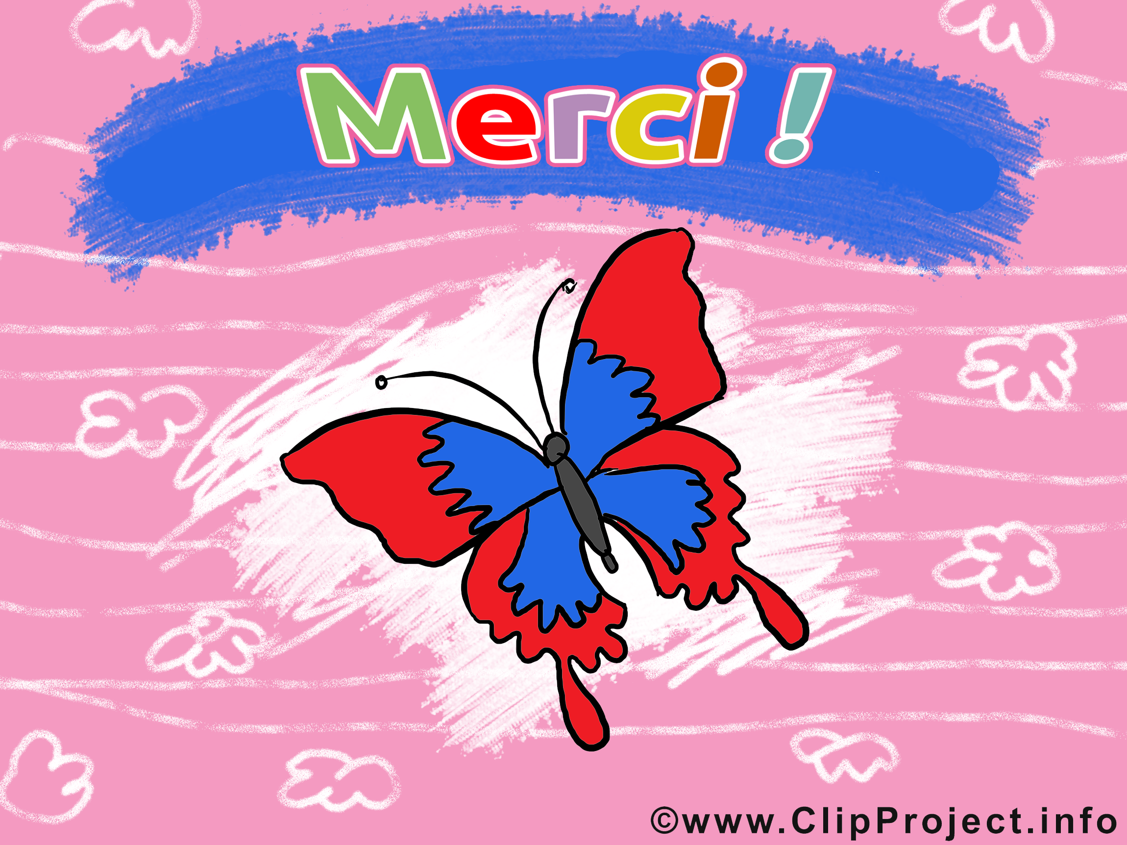 Papillon clip art – Merci gratuite