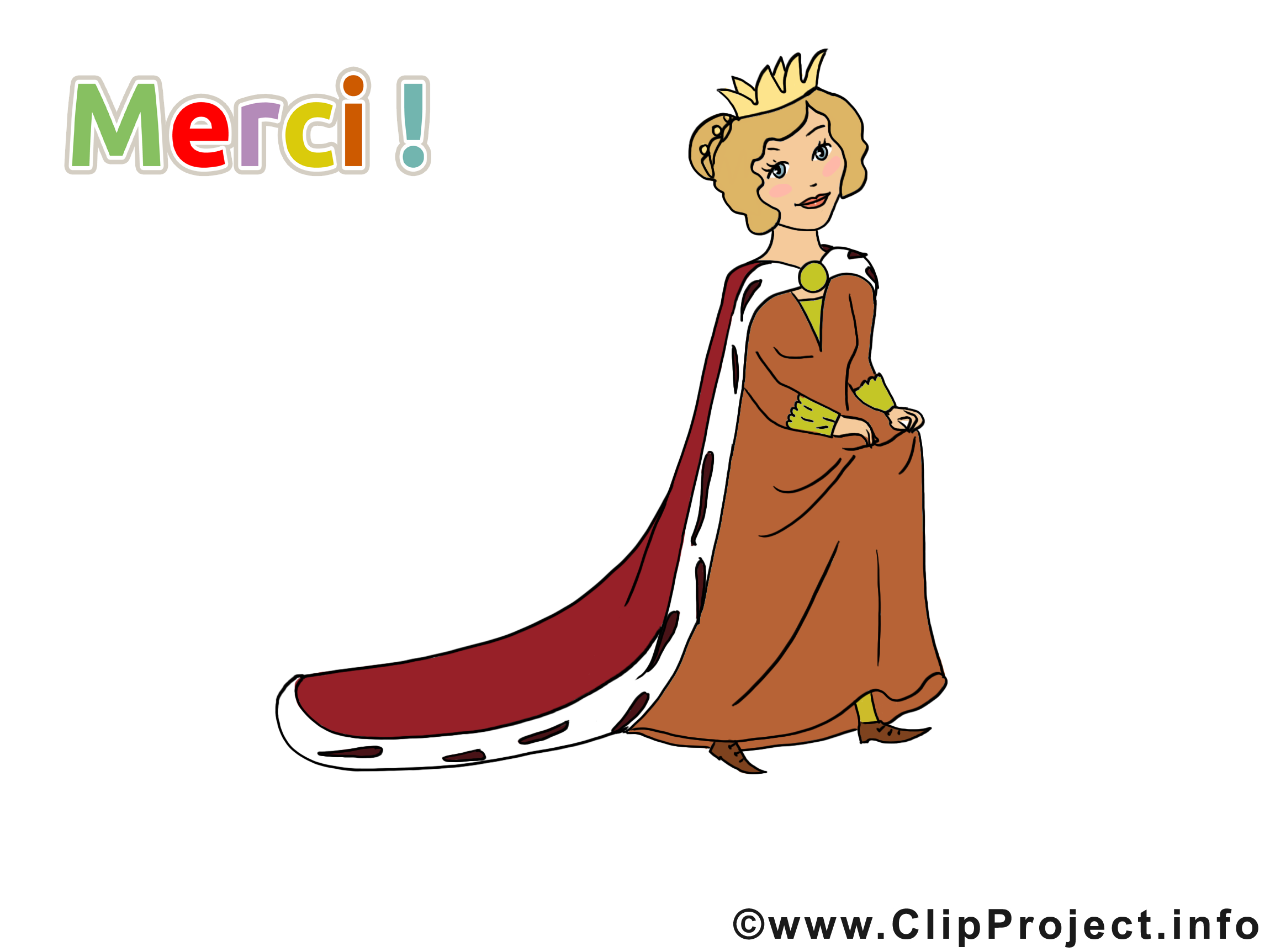 Princesse clip art – Merci gratuite