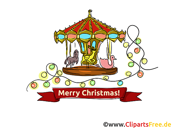 Carrousel Carte virtuelle Joyeux Noël gratuite