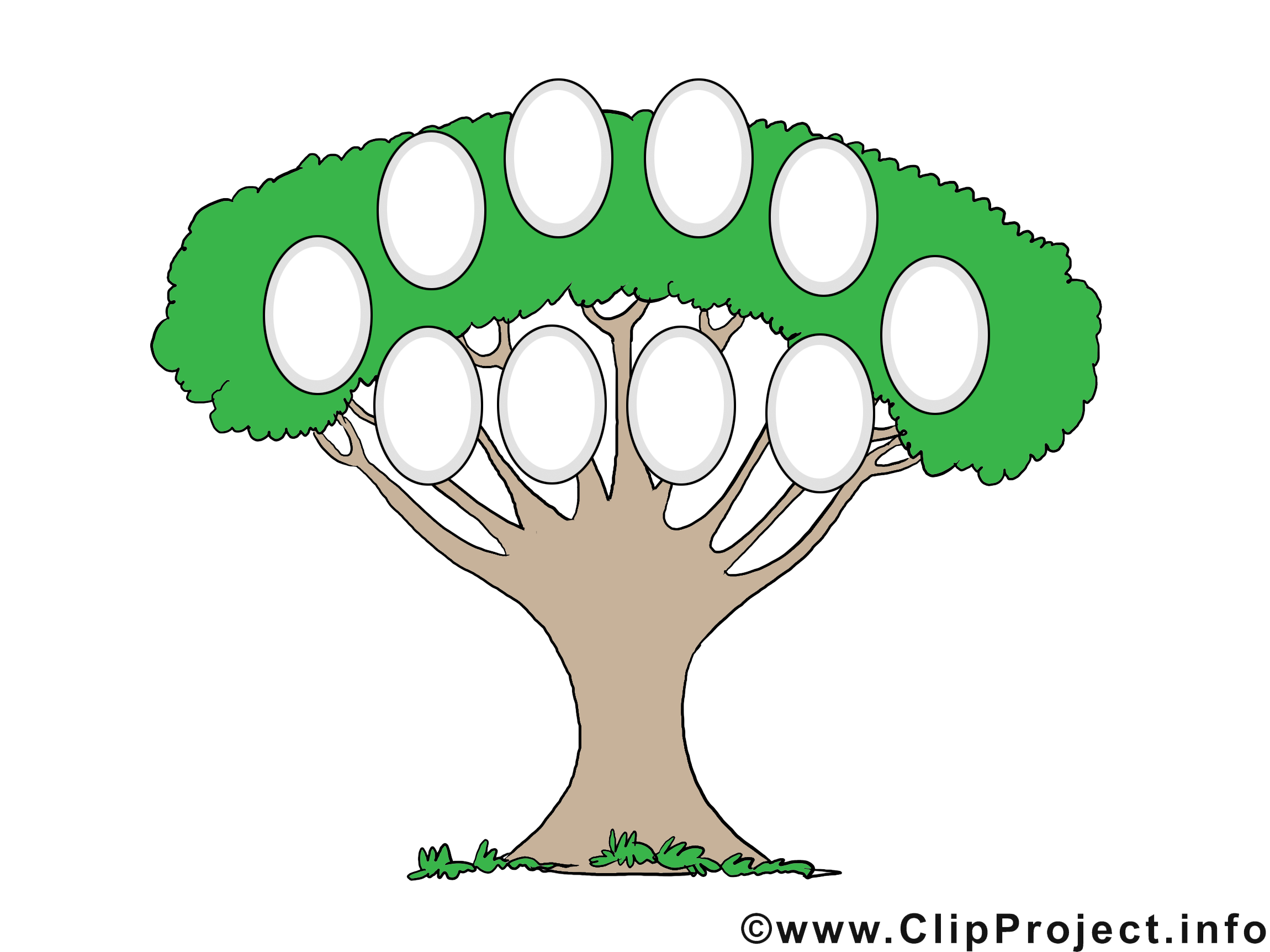 Clip art image gratuite arbre généalogique