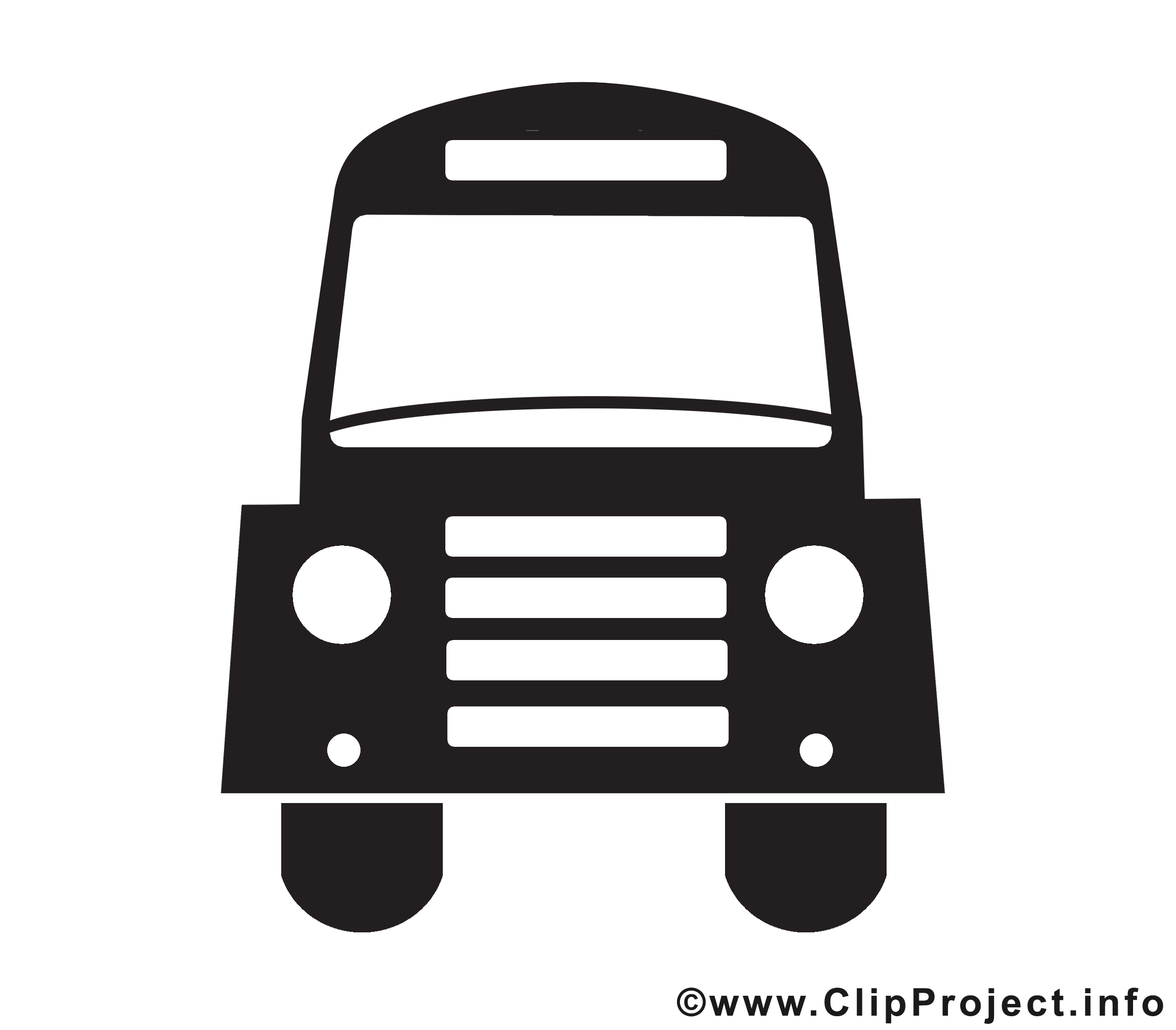 Bus noir et blanc illustration à télécharger gratuite