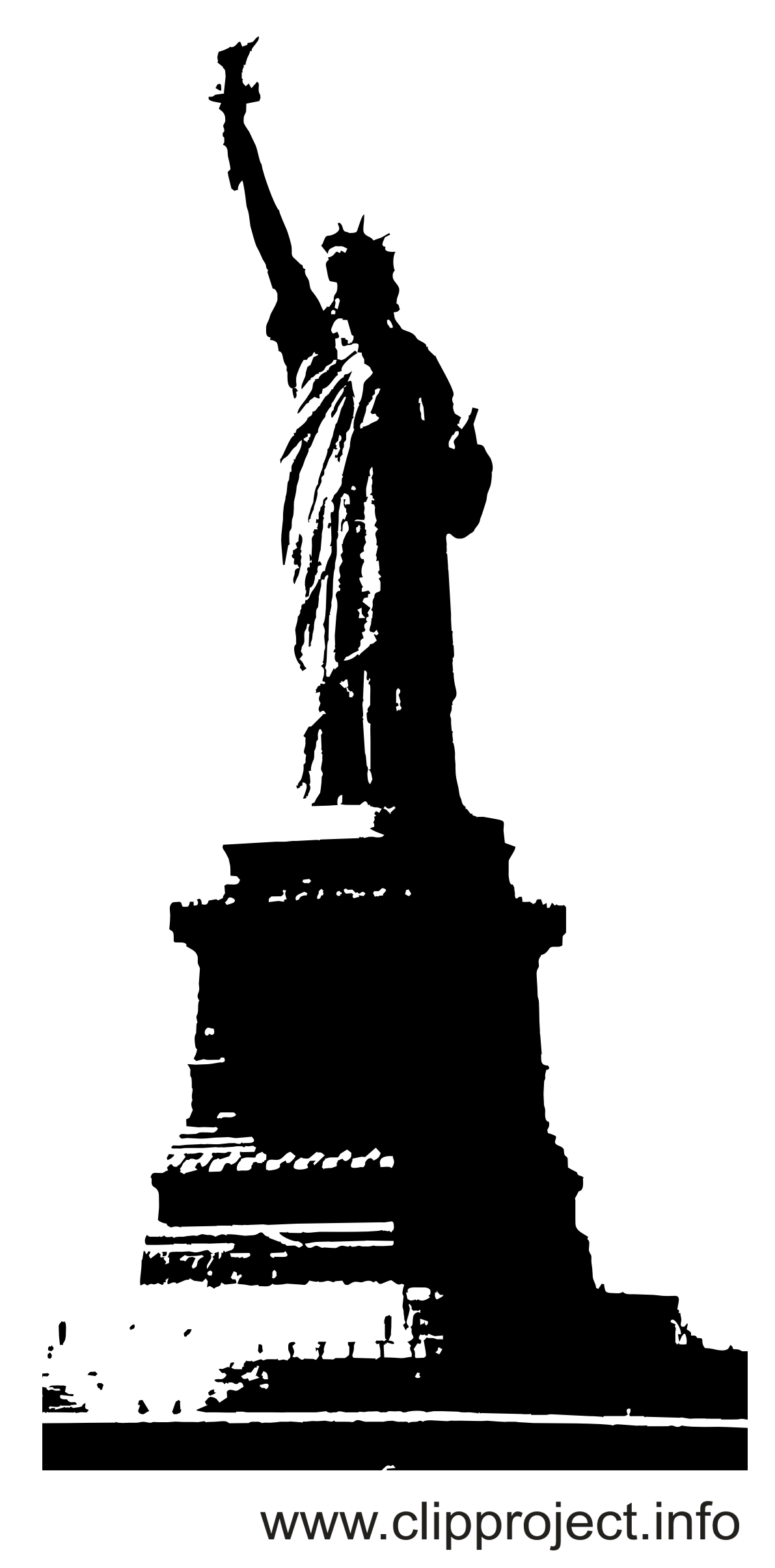 Statue de la liberté images - Noir et blanc dessins gratuits