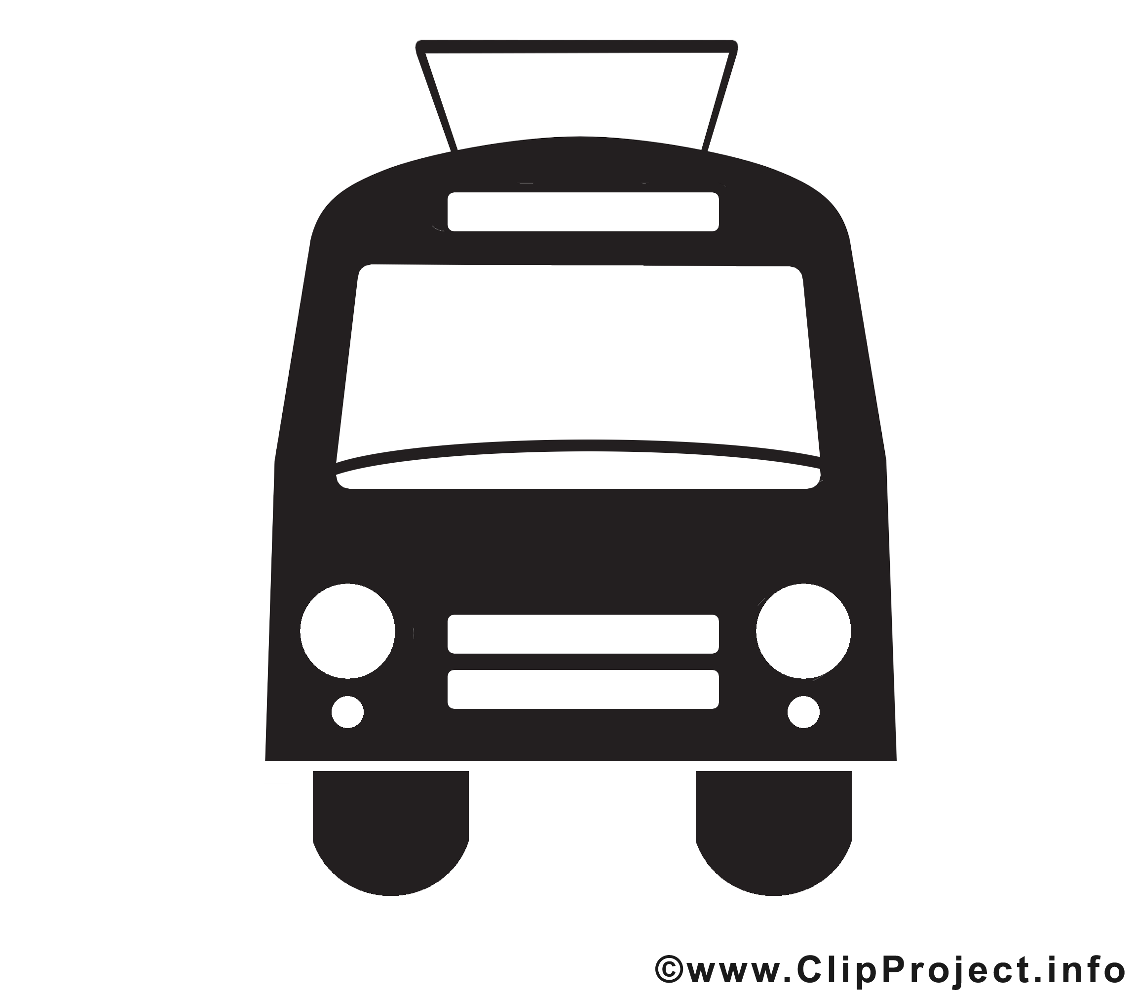 Trolleybus dessin - Noir et blanc à télécharger