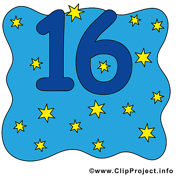 16 étoiles clipart gratuit - Nombre images