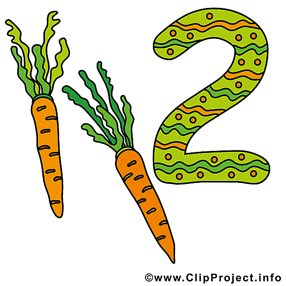 2 carotte dessin à télécharger - Nombre  images