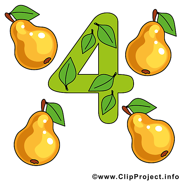 4 poires nombre illustration à télécharger gratuite 4 poires nombre illustration à télécharger gratuite