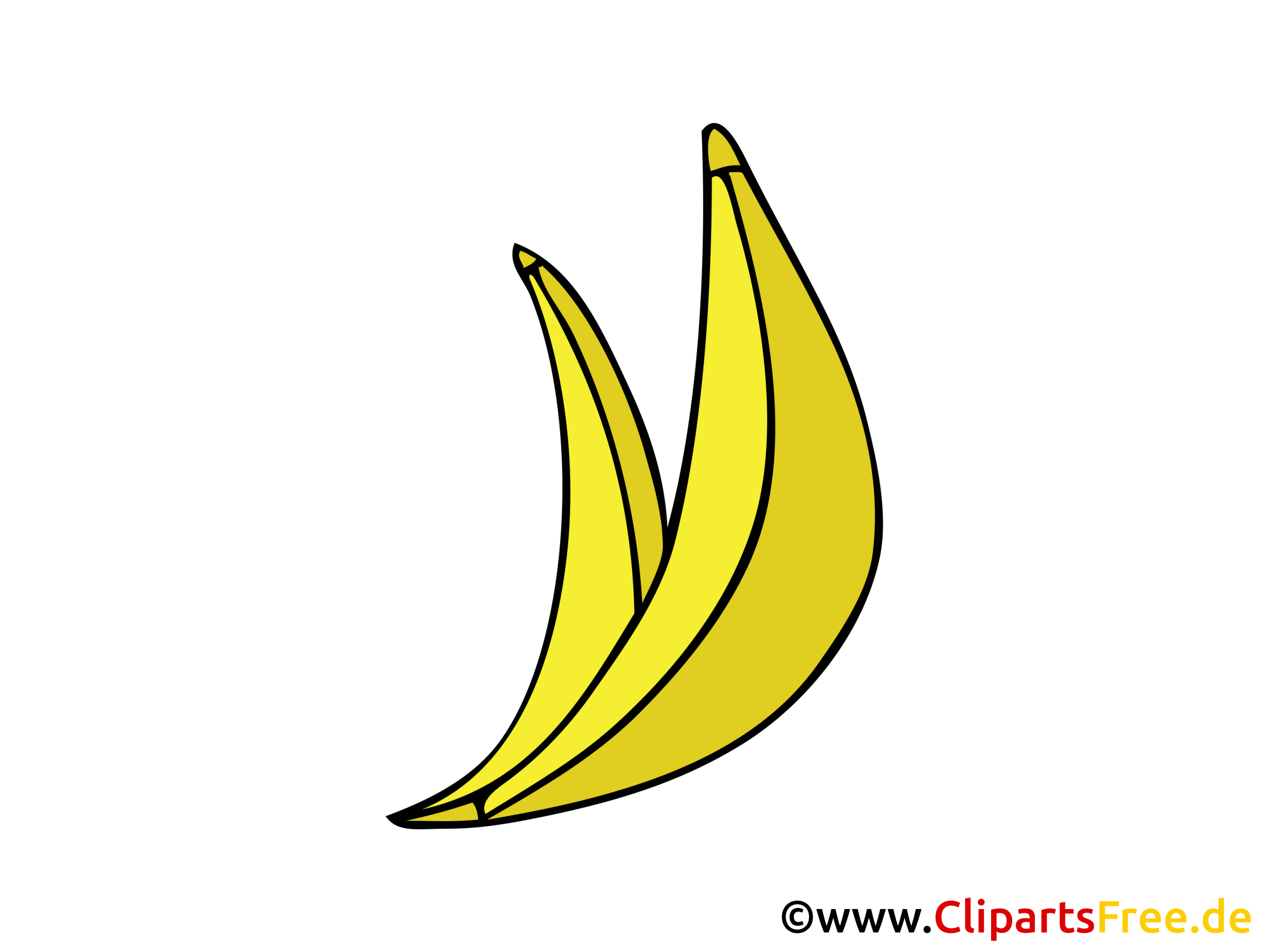 Bananes dessins gratuits - Nourriture clipart