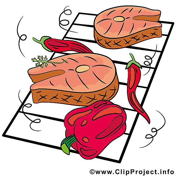 Barbecue clip arts gratuits - Nourriture illustrations