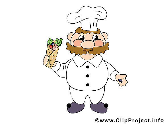 Clip art gratuit cuisinier Nourriture dessin