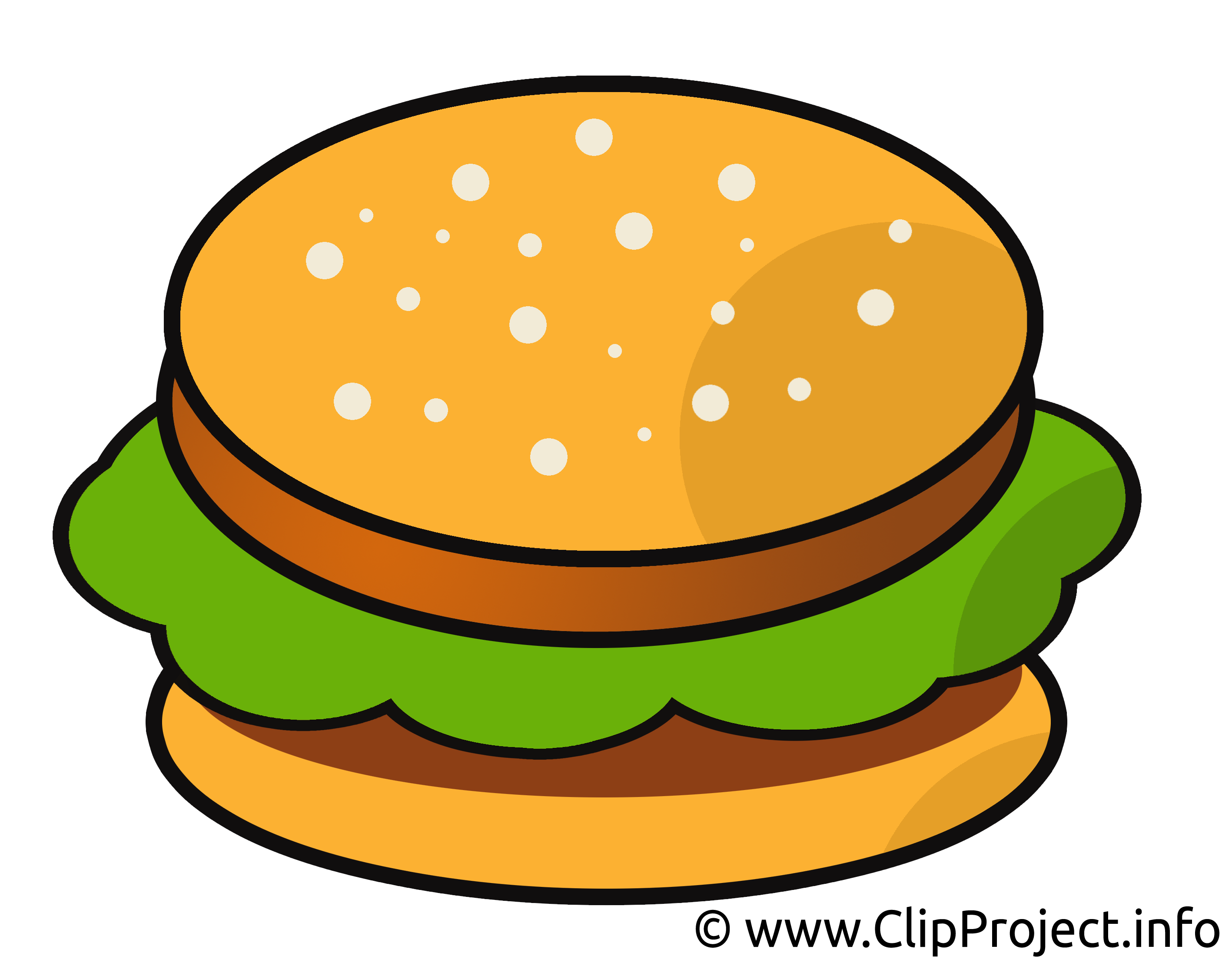 Hamburger dessin - Nourriture cliparts à télécharger