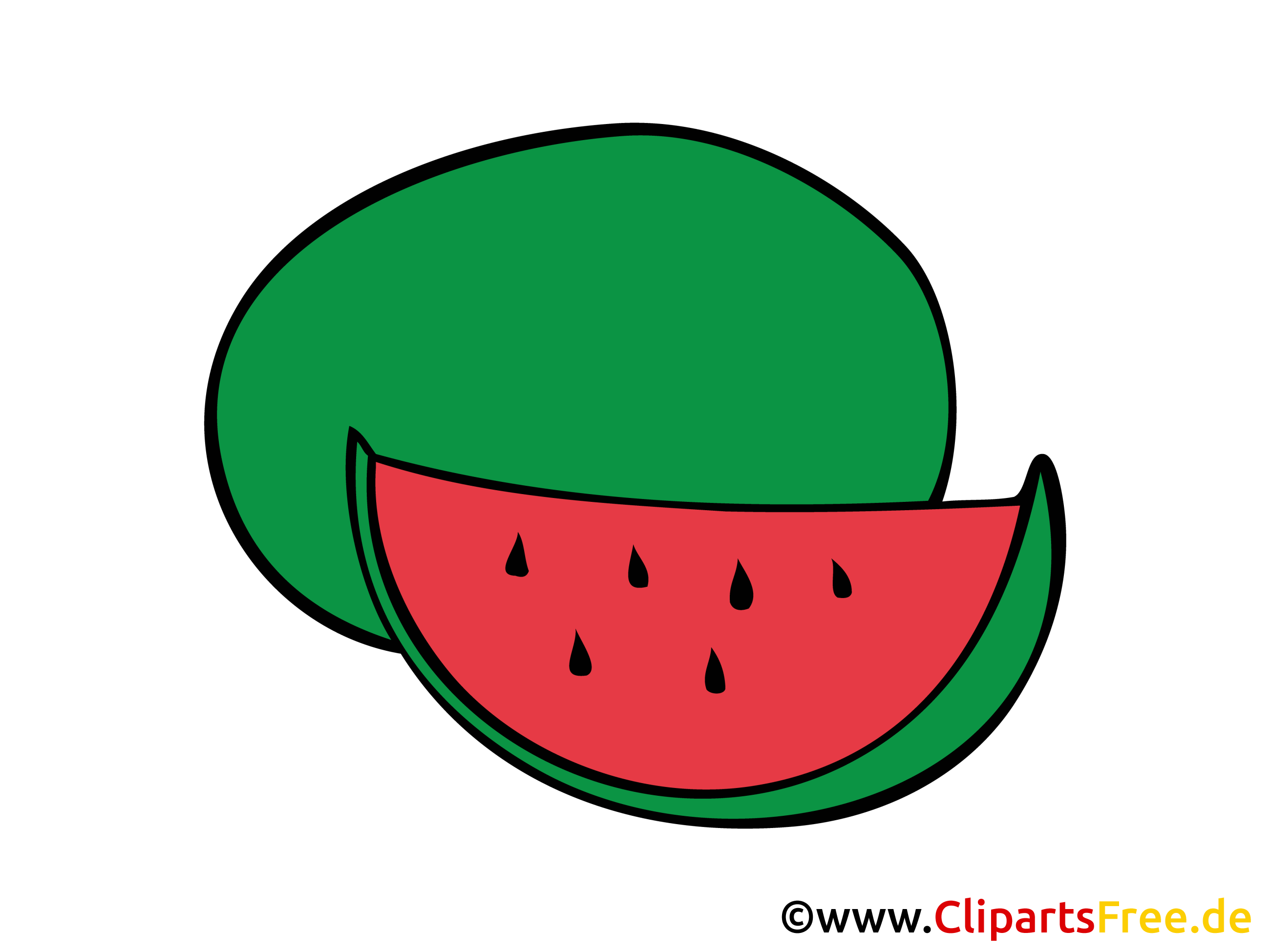 Pastèque clipart gratuit - Nourriture images