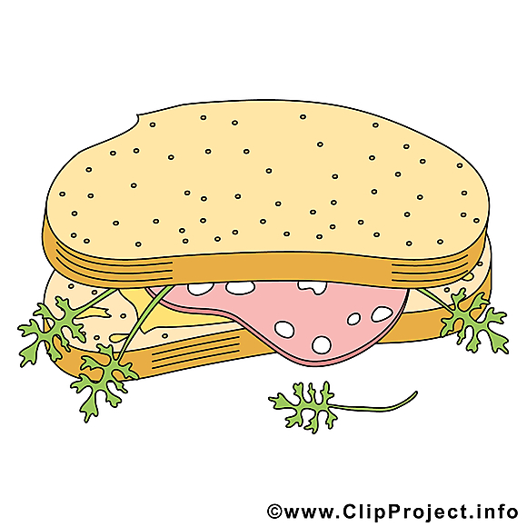 Sandwich clip art gratuit - Nourriture dessin