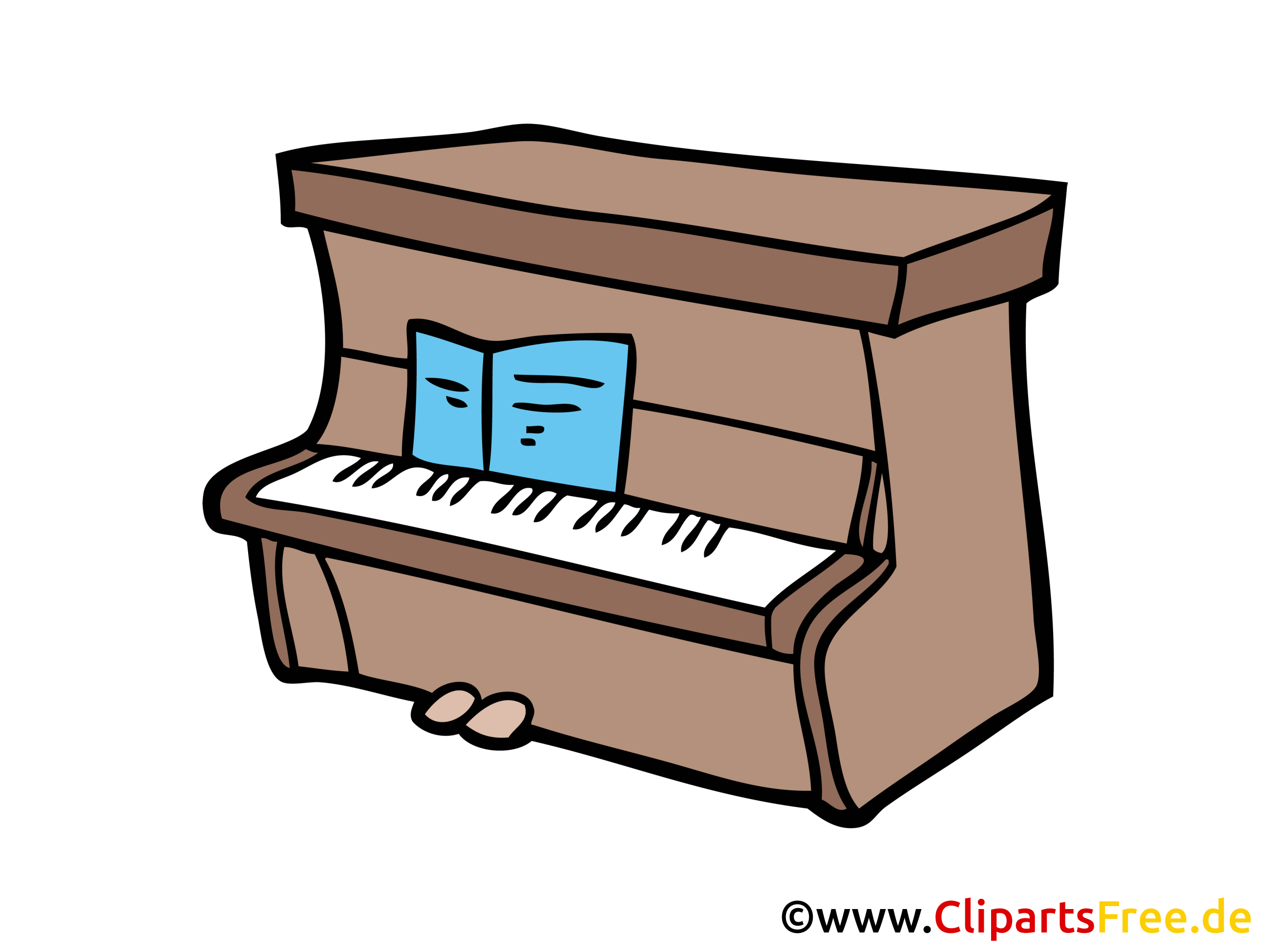 Piano illustration gratuite clipart