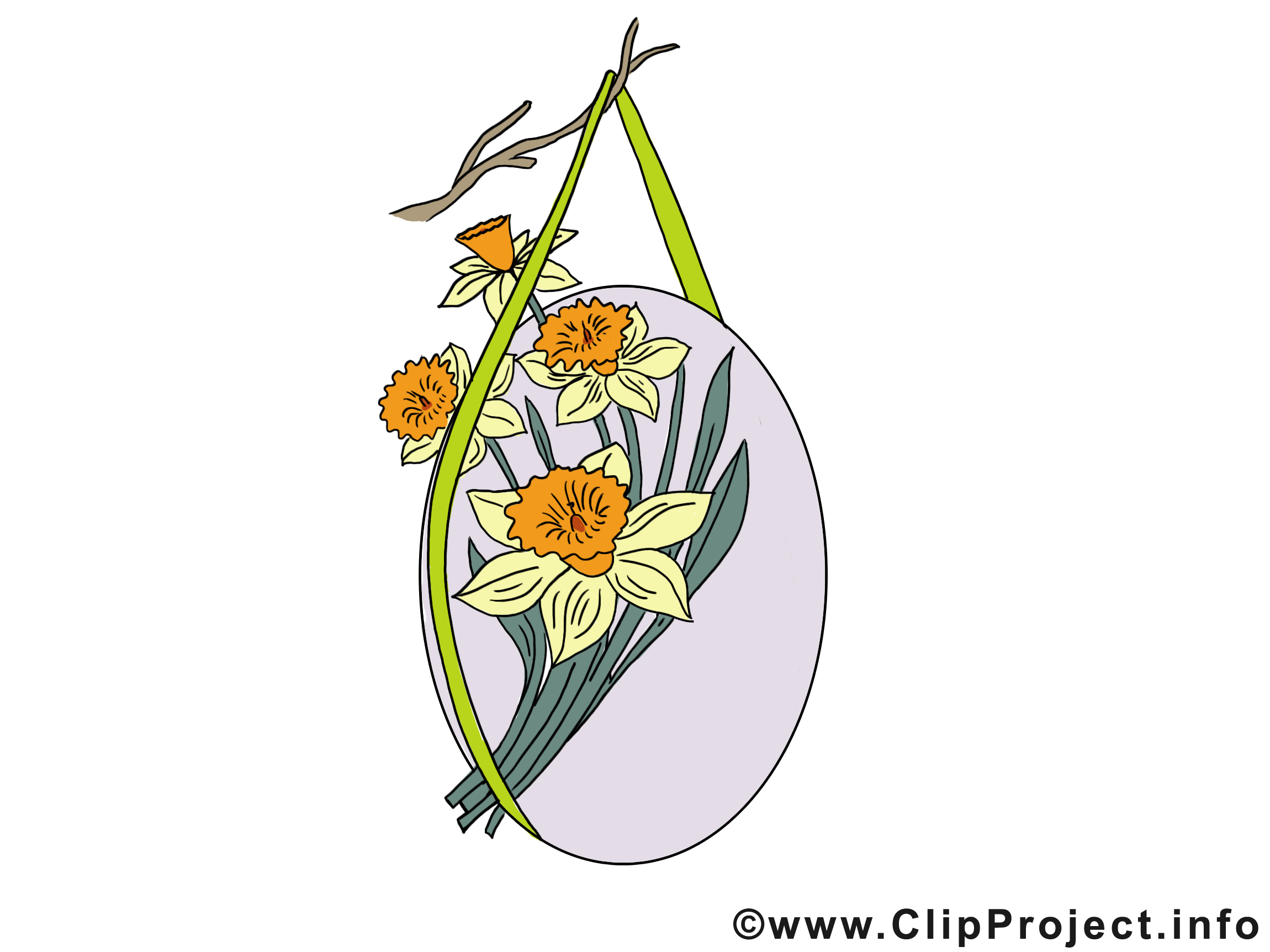 Bouquet dessins gratuits - Pâques clipart