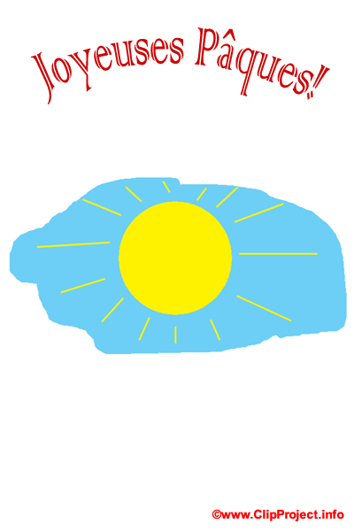 Ciel et soleil clipart