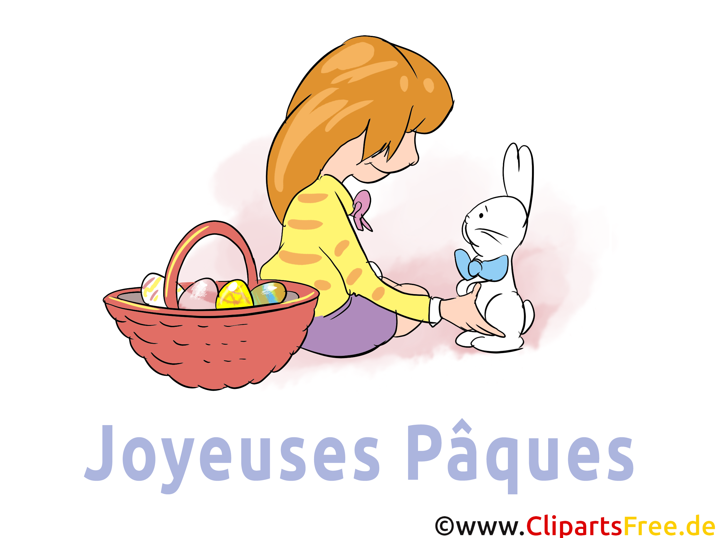 Femme lapin clipart gratuit - Pâques images