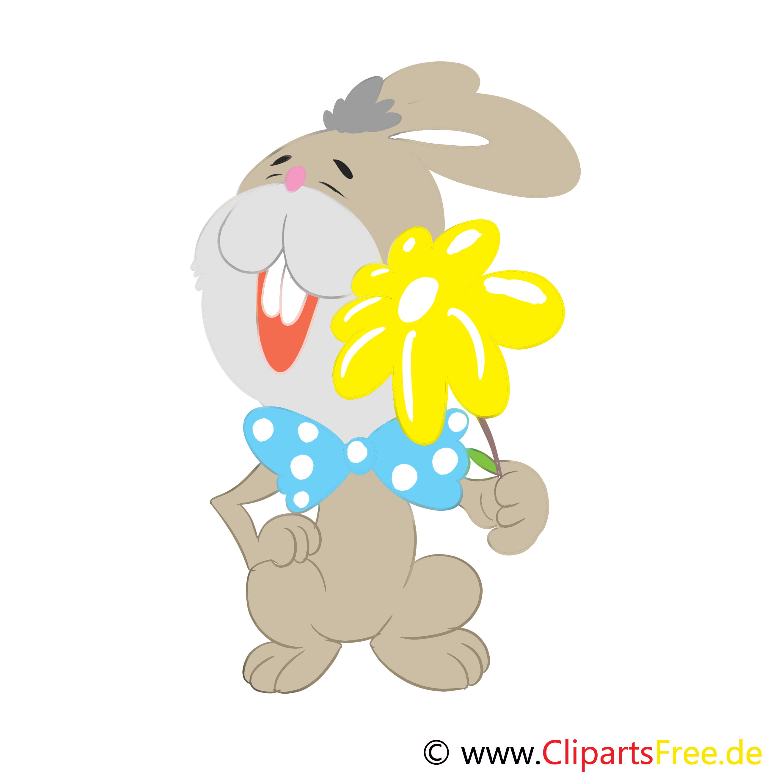 Fleur lapin cliparts gratuis - Pâques images