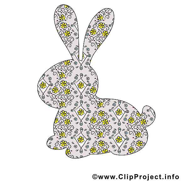 Lapin dessins gratuits - Pâques clipart