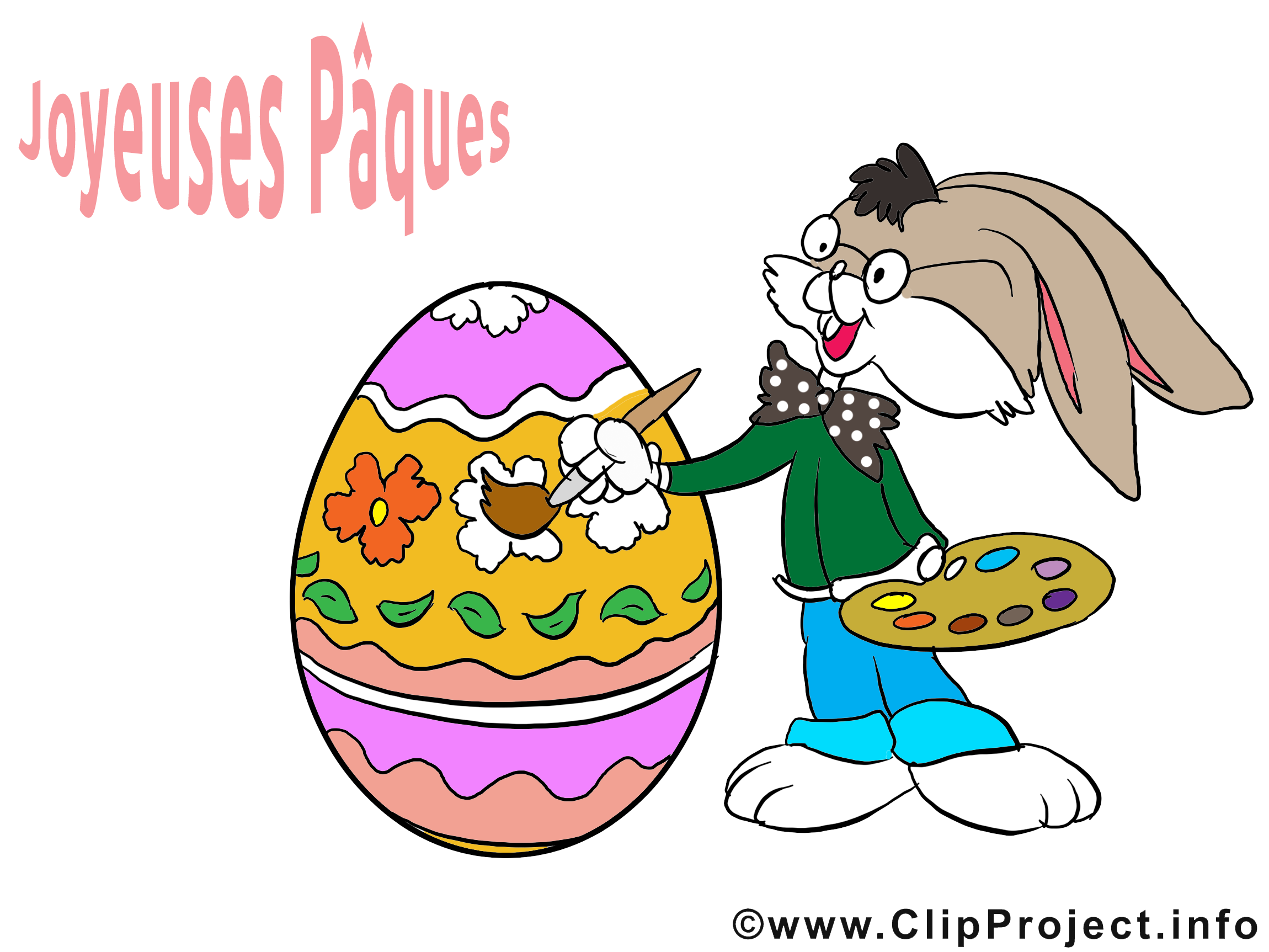 Lapin oeuf images gratuites – Pâques clipart