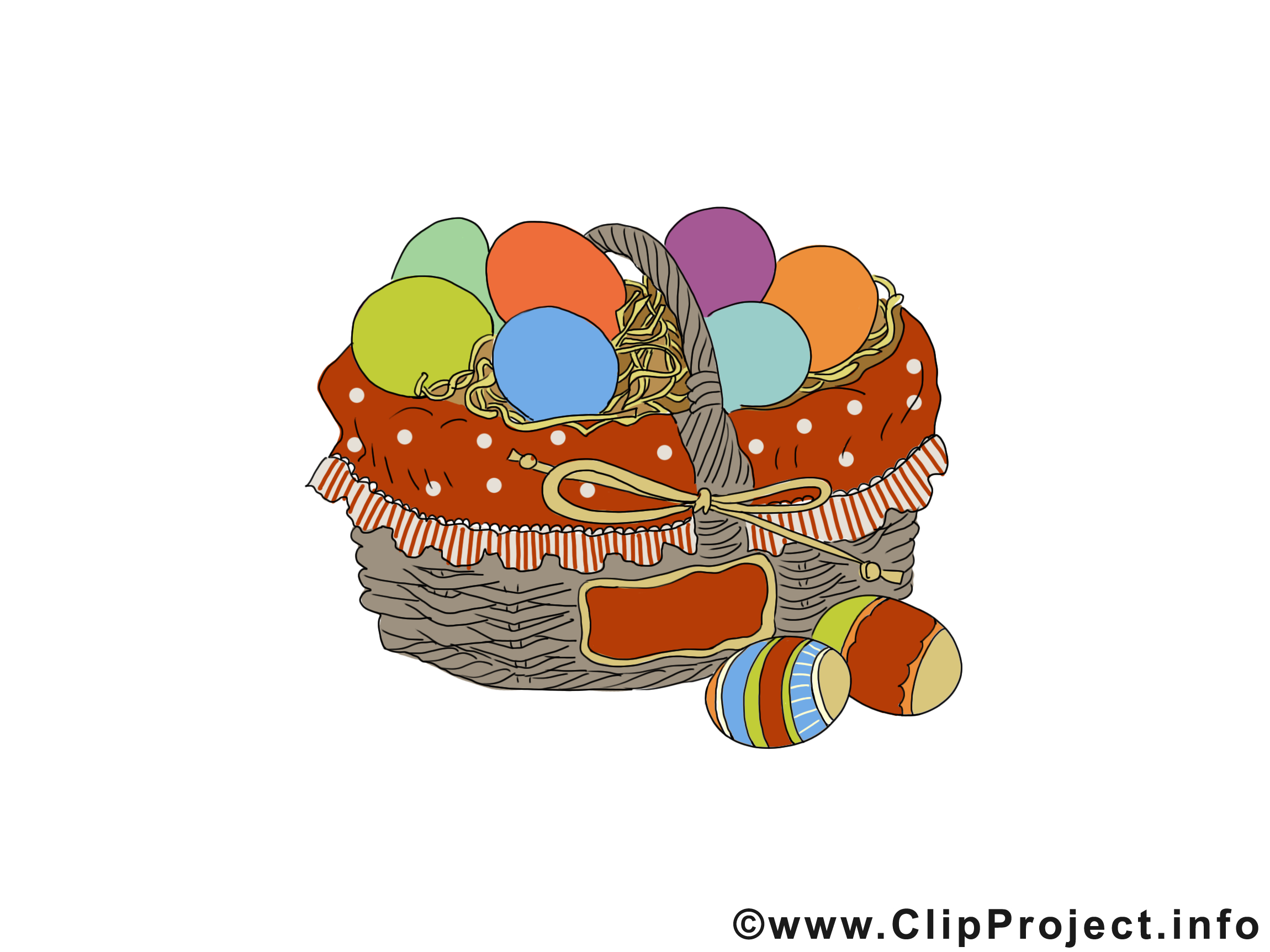 Panier image gratuite – Pâques clipart