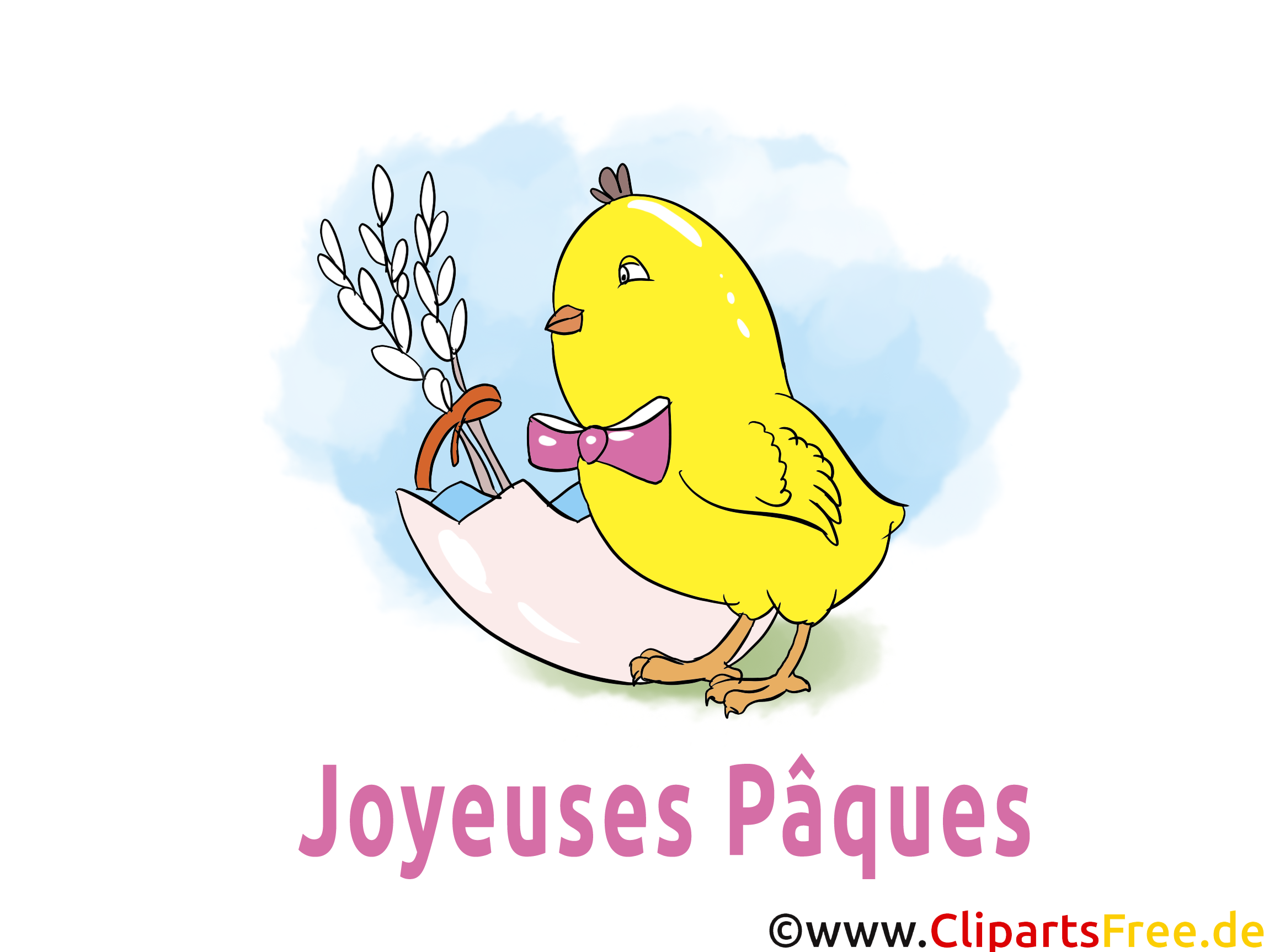 Poussin images gratuites – Pâques clipart