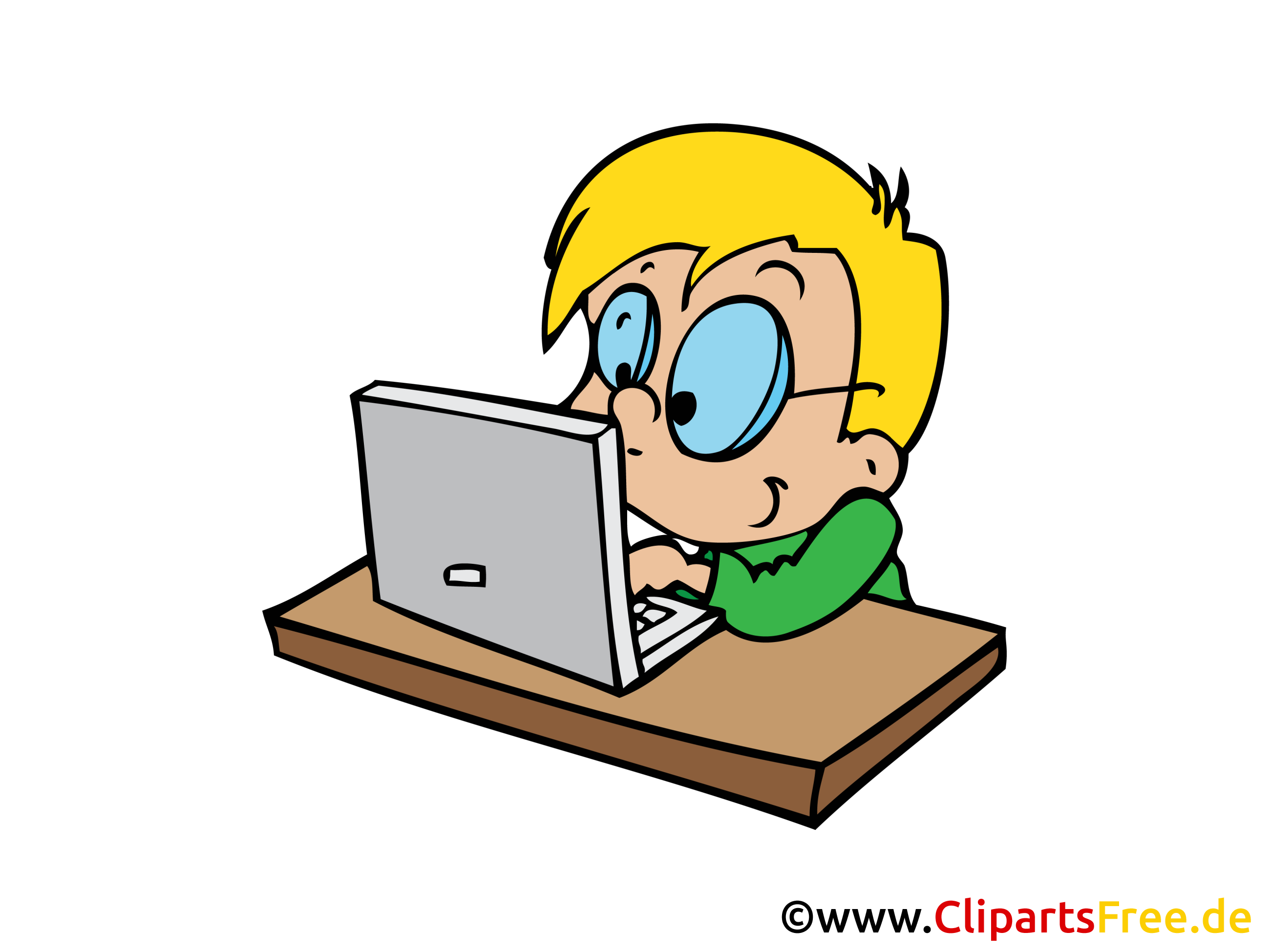 Enfant sur l'ordinateur dessin gratuit image