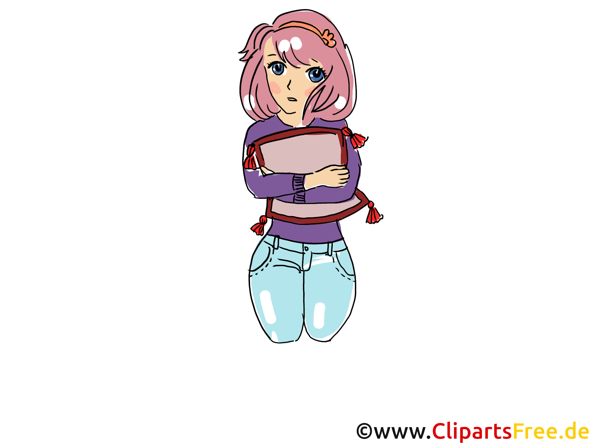 Fille cliparts gratuis - Anime images gratuites