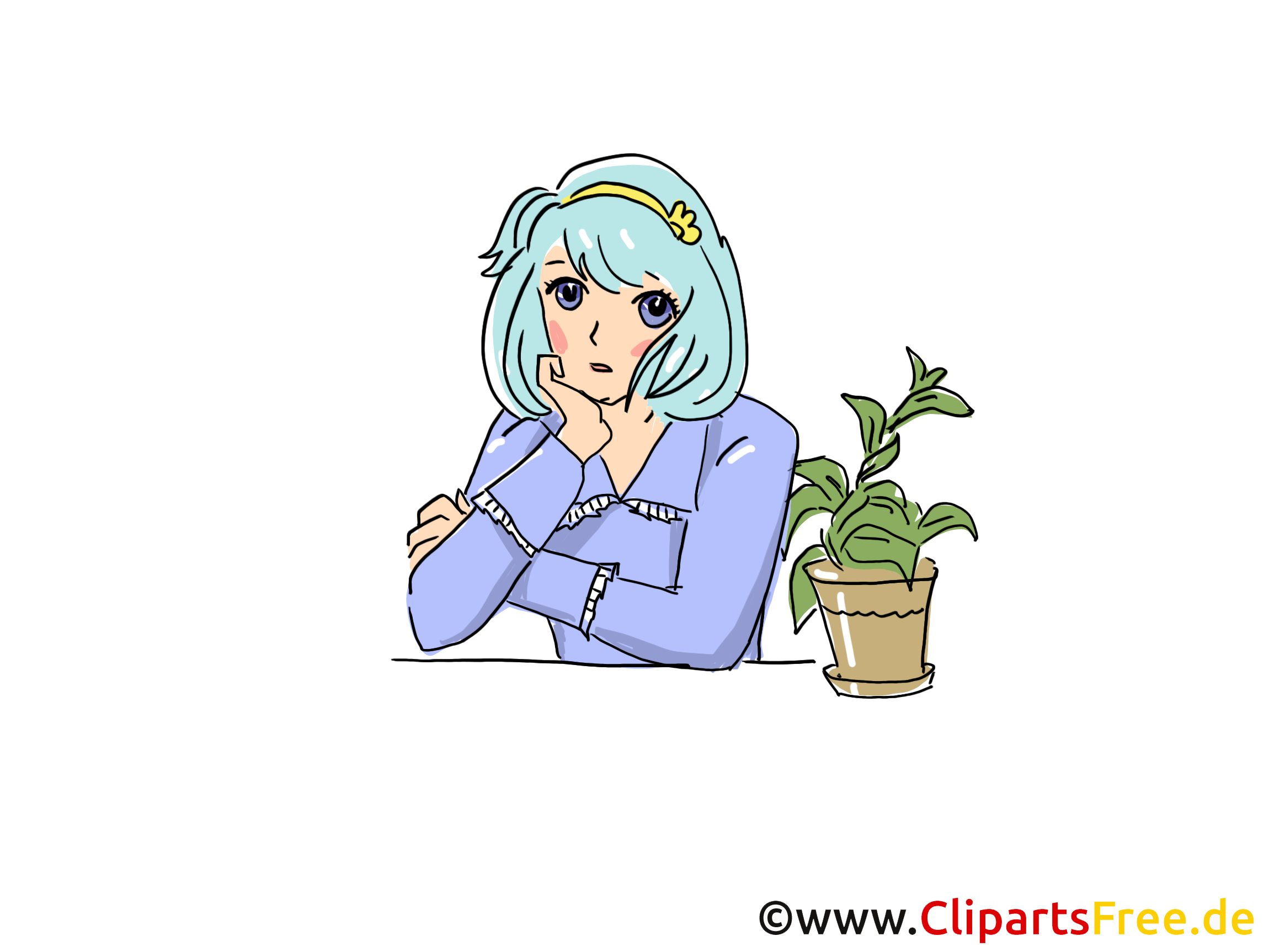 Plante images gratuites – Femme clipart gratuit