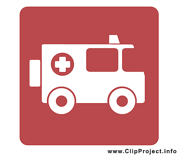 Ambulance clip art gratuit - Pictogramme  dessin