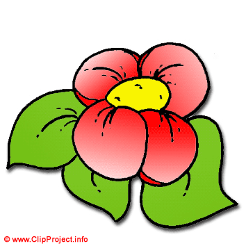Fleur rouge image clipart gratuit