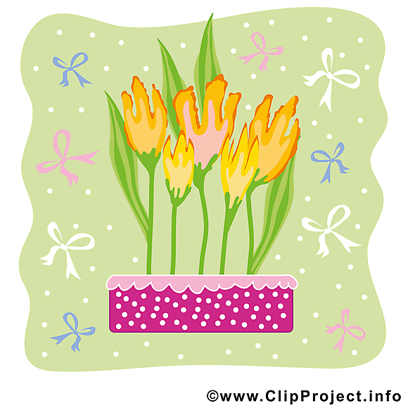 Tulipe dessin gratuit - Printemps clip arts
