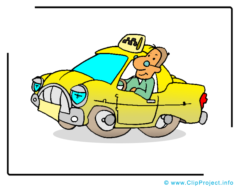 Chauffeur de taxi dessin - Métier cliparts