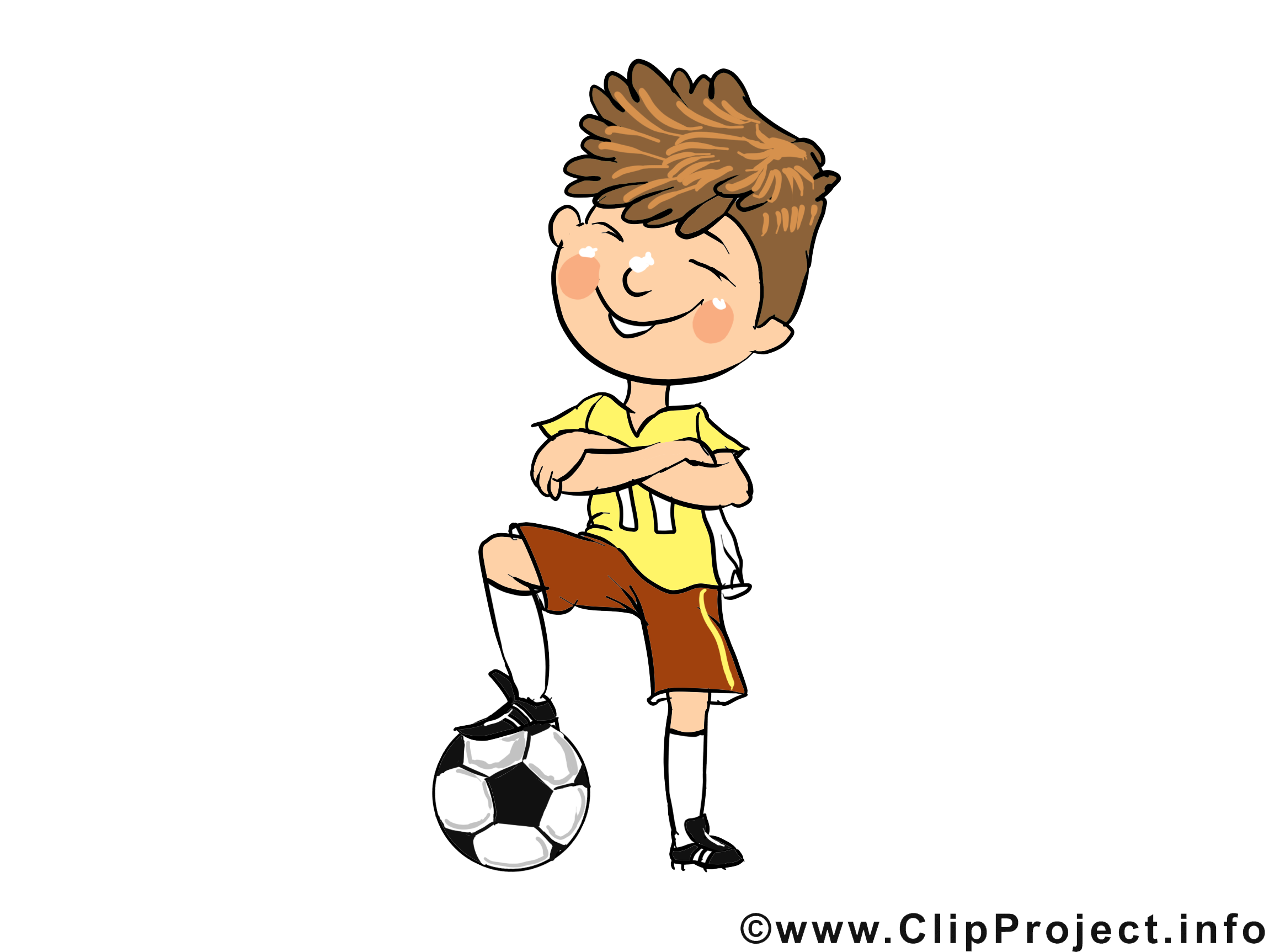 Footballeur clip art gratuit - Profession dessin