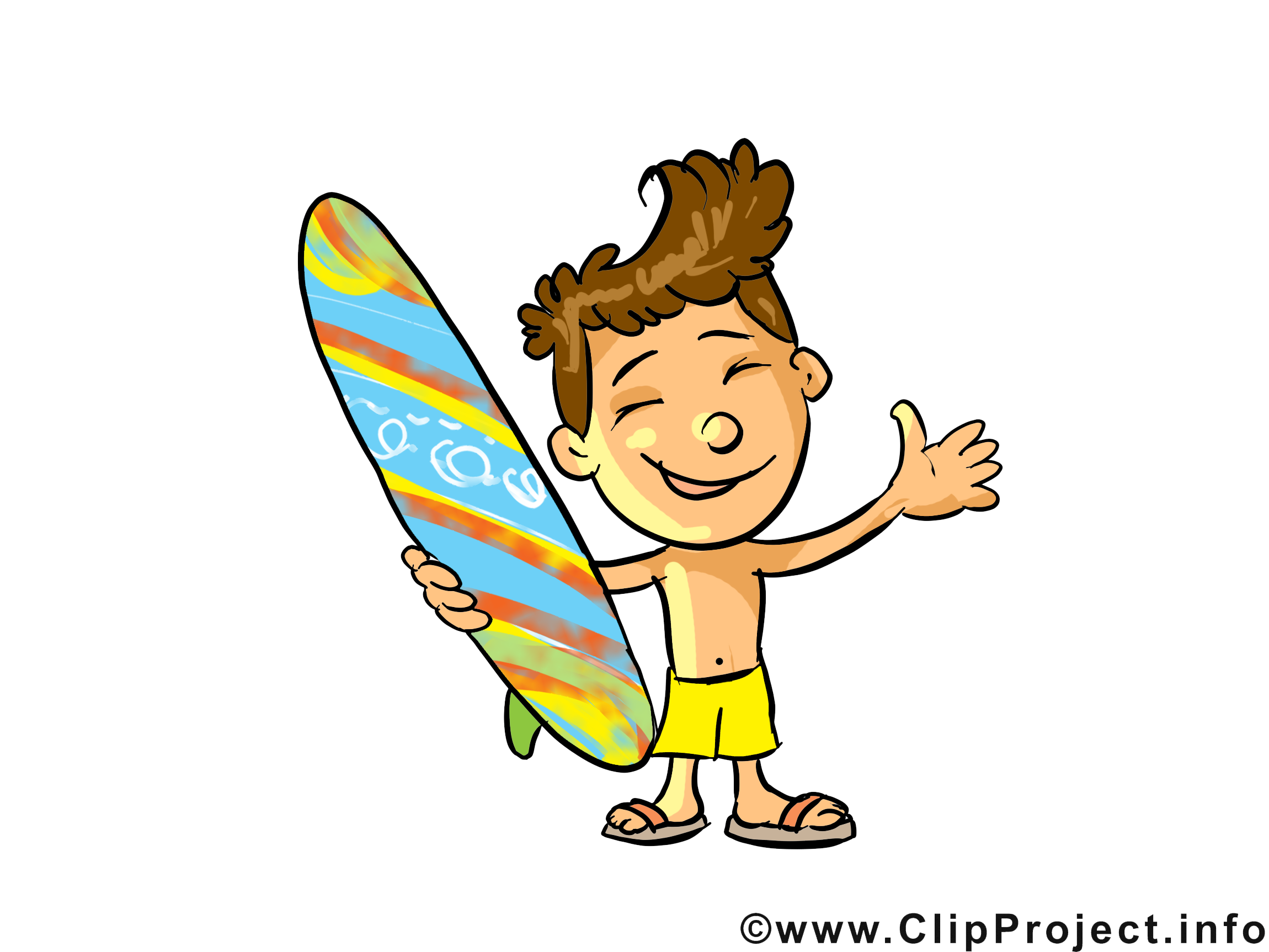 Surfeur profession dessin gratuit à télécharger