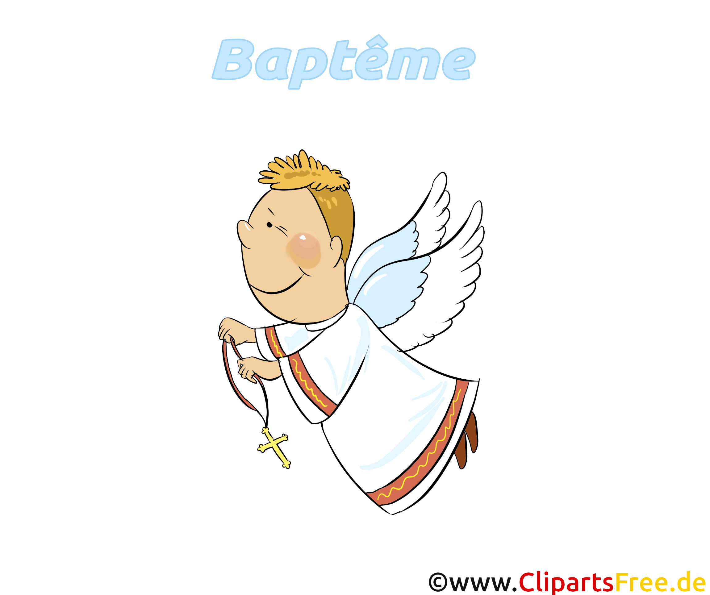 Ange image à télécharger - Baptême clipart