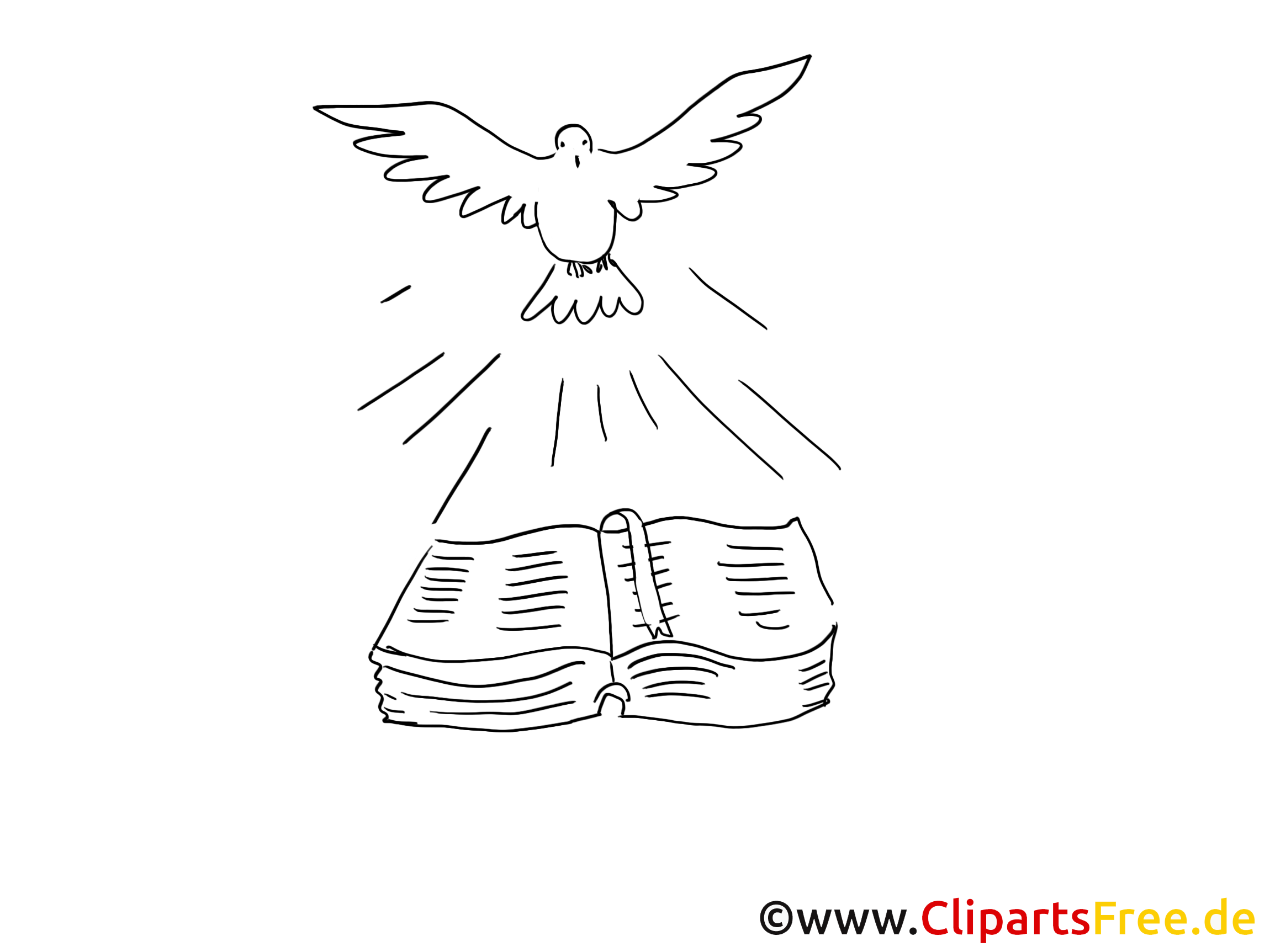 Pigeon image à imprimer – Baptême clipart