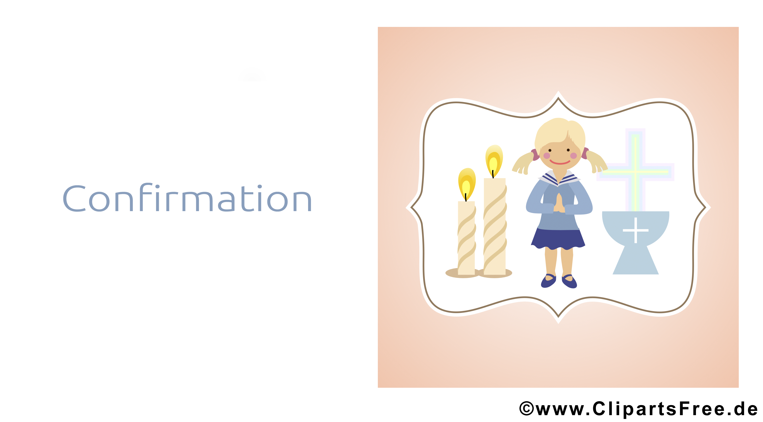 Illustration gratuite prière – Confirmation clipart