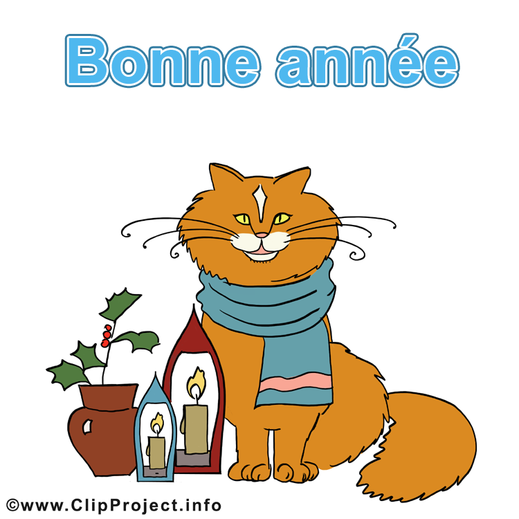 Chat dessin Noël à télécharger