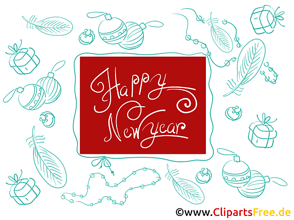 Clipart gratuit bonne année