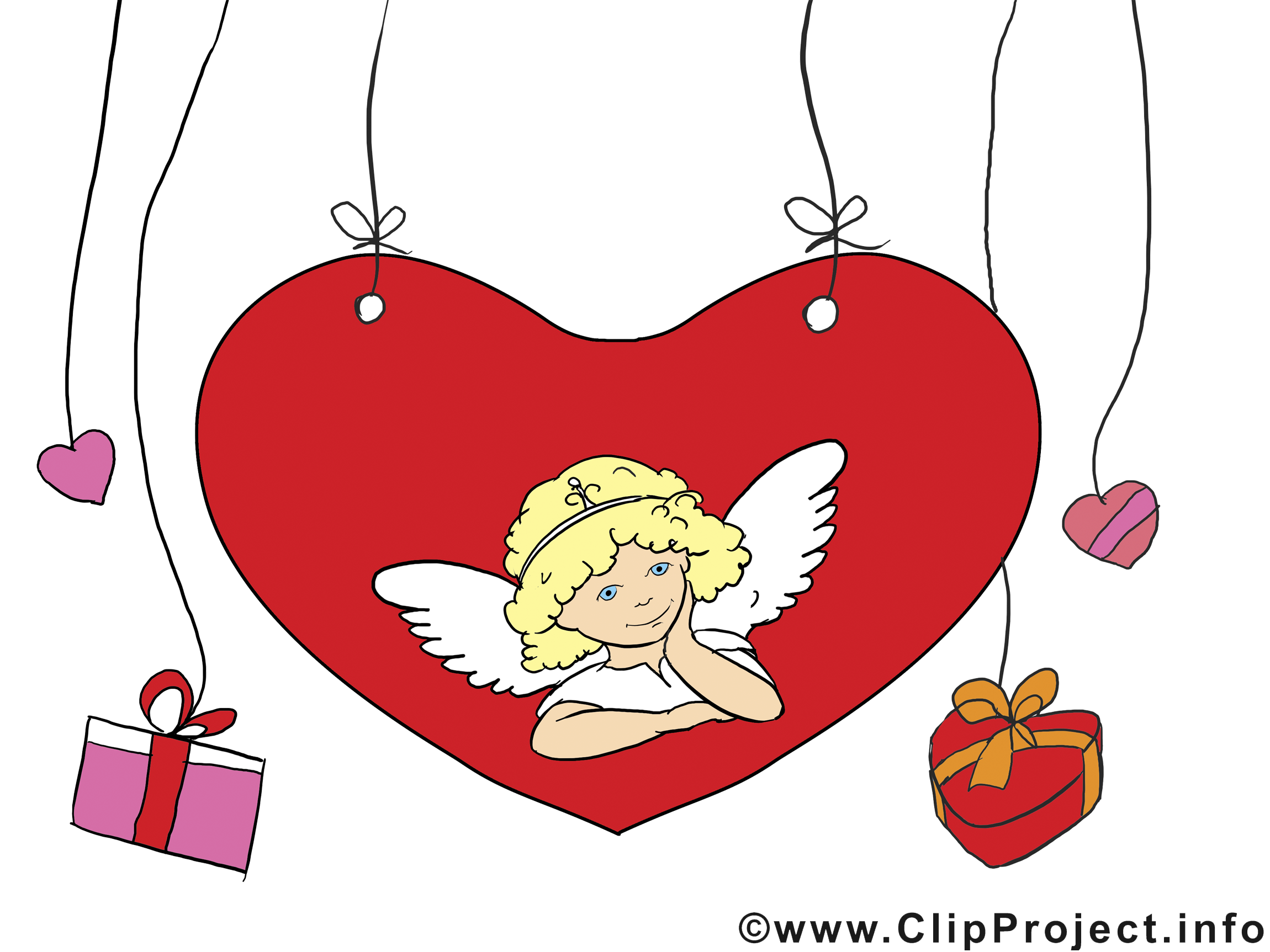 Cupidon clip art – Saint-Valentin image gratuite