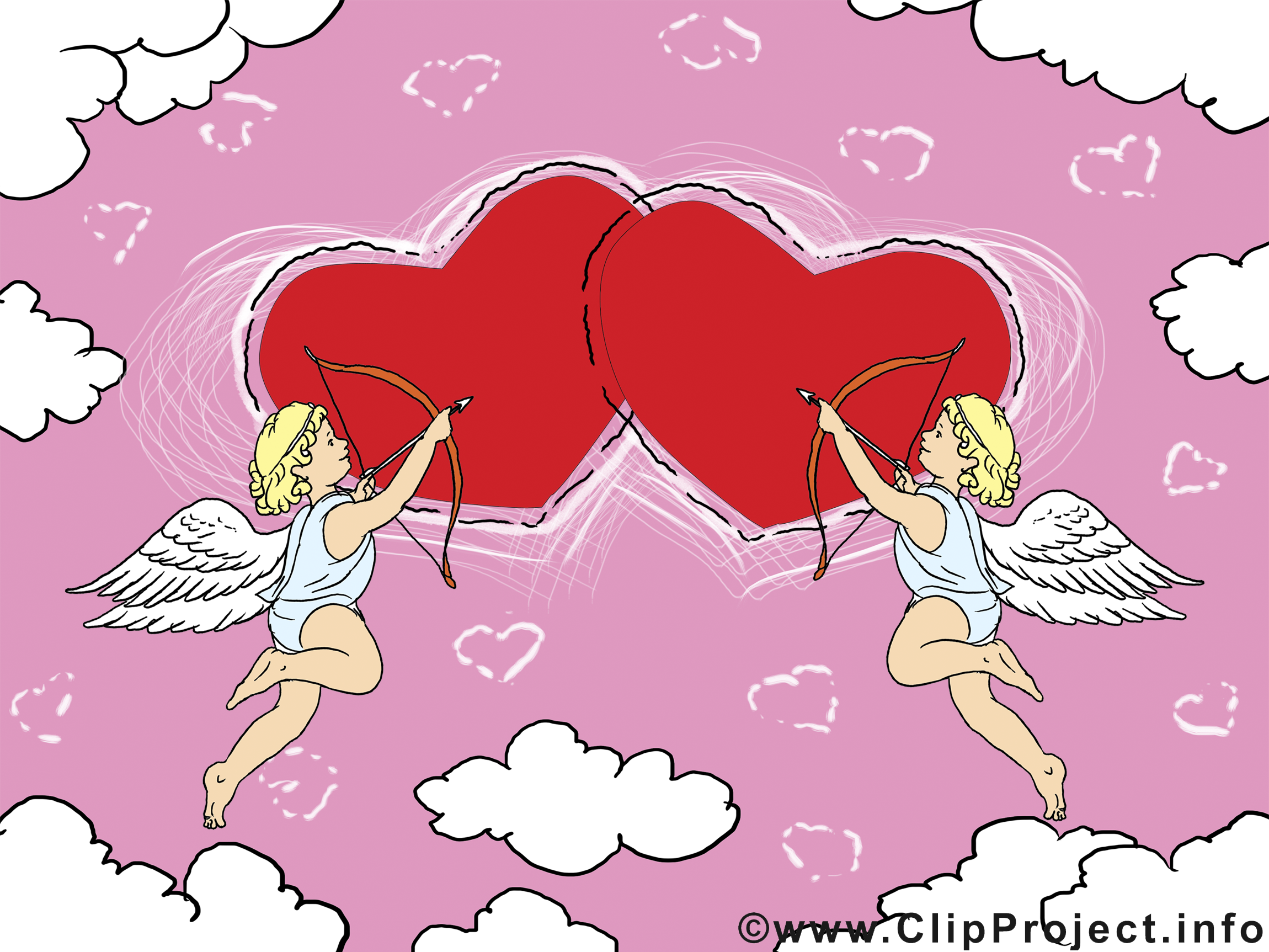 Saint-Valentin illustration - Coeurs images