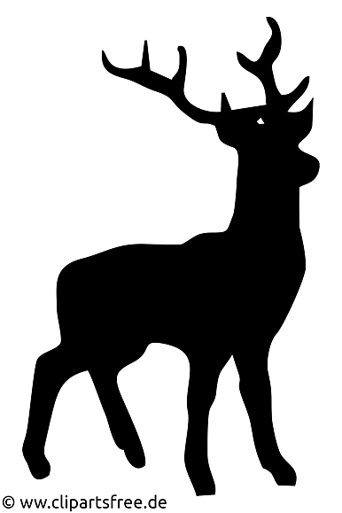 Cerf dessin - Silhouette cliparts à télécharger