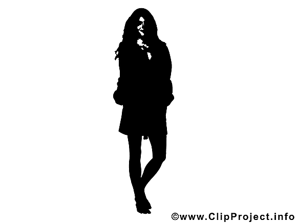 Femme clipart gratuit - Silhouette dessins